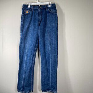 Saf-tech FR2 Denim Jeans Men's 34 x 32 Mid Rise Blue Workwear Pants